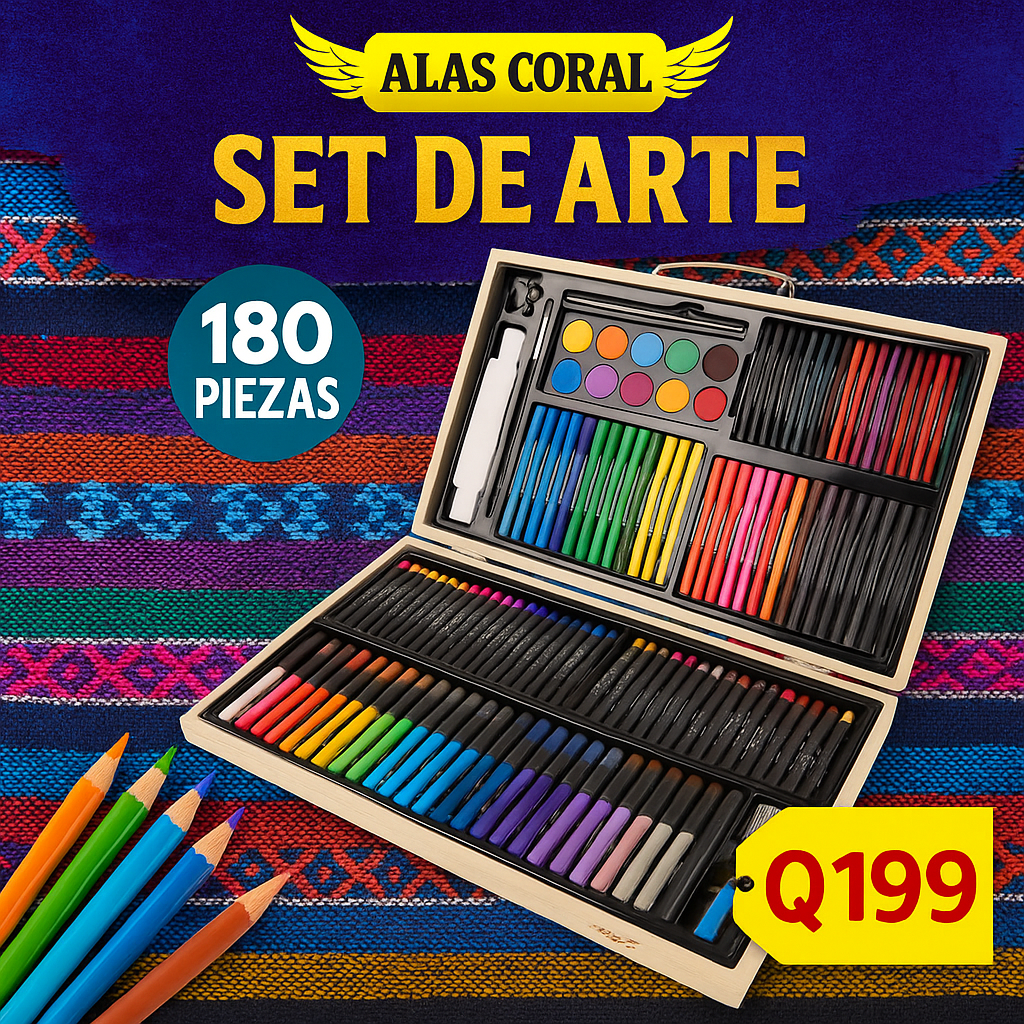 SET DE ARTE 180 PIEZAS
